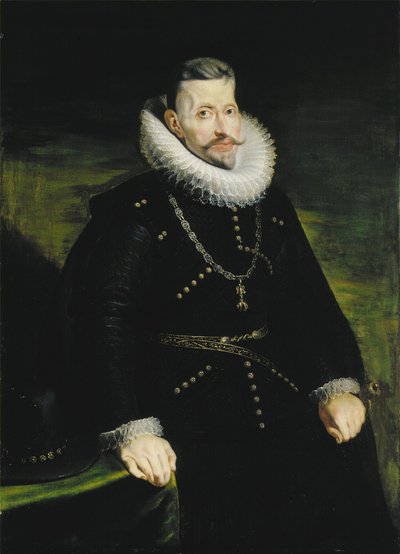 Portret van Aartshertog Albrecht VII van Habsburg door after Peter Paul Rubens