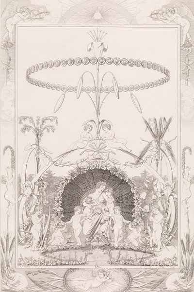 Dag, uit de serie De Tijden van de Dag, 1807 door After Philipp Otto Runge