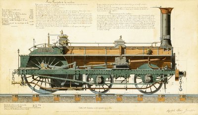 Hogesnelheidstrein, 1864 door Agapele Jemeppes
