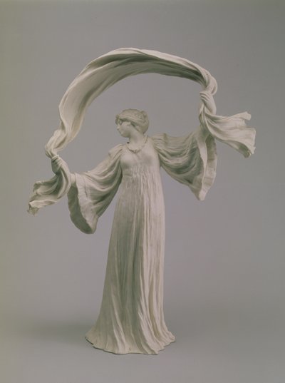 Danser met een sjaal van een tafelstuk, Sèvres, 1900 door Agathon Leonard