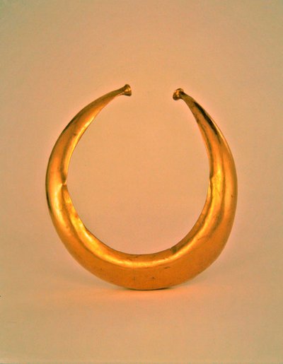 Halsband, Mooghaun North, County Clare, Late Bronstijd, 800-700 v.Chr. door Age Bronze