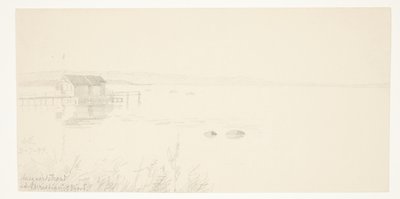Aalsgaard strand bij Christianiafjord door Agnes Lunn