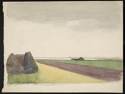 Landschap door Agnes Slott Møller