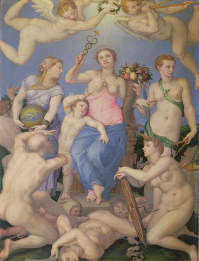Allegorie van geluk, c.1567 door Agnolo Bronzino