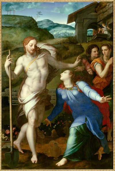 Christus Verschijnt als Tuinman aan Maria Magdalena door Agnolo Bronzino