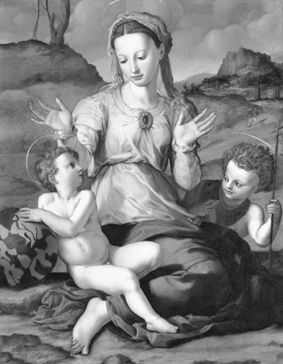 Madonna en kind met Sint Jan door Agnolo Bronzino