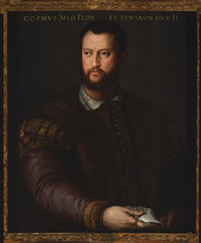 Portret van Cosimo I de Medici, 1566 door Agnolo Bronzino