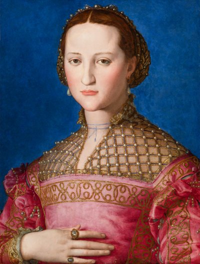 Portret van Eleonora van Toledo, ca. 1543 door Agnolo Bronzino