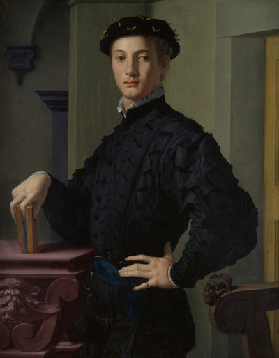 Portret van een Jonge Man, 1530s door Agnolo Bronzino