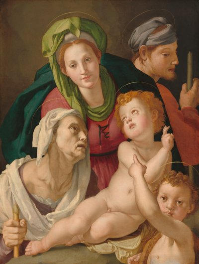 De Heilige Familie, ca. 1527-1528 door Agnolo Bronzino
