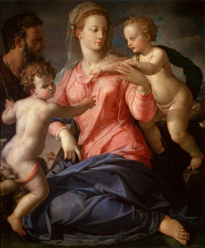 De Heilige Familie met de jonge Johannes de Doper, 1540 door Agnolo Bronzino