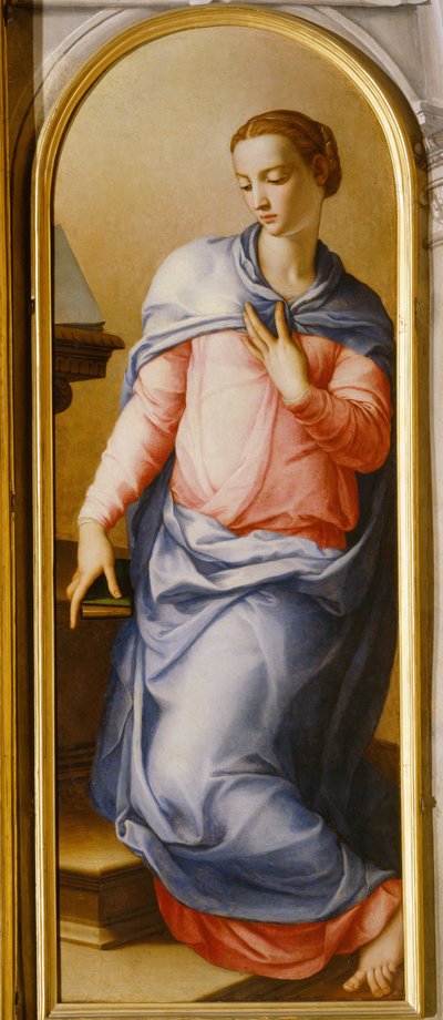 Maagd van de Aankondiging door Agnolo Bronzino