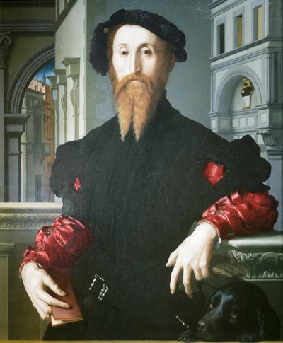 Portret van Bartolomeo Panciatichi door Agnolo Bronzino