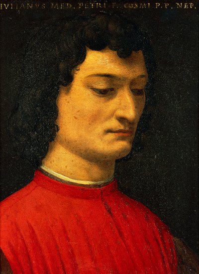 Portret van Giuliano de Medici door Agnolo Bronzino