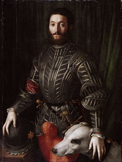 Portret van Guidobaldo II Della Rovere, hertog van Urbino door Agnolo Bronzino