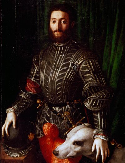 Portret van Guidobaldo II della Rovere door Agnolo Bronzino