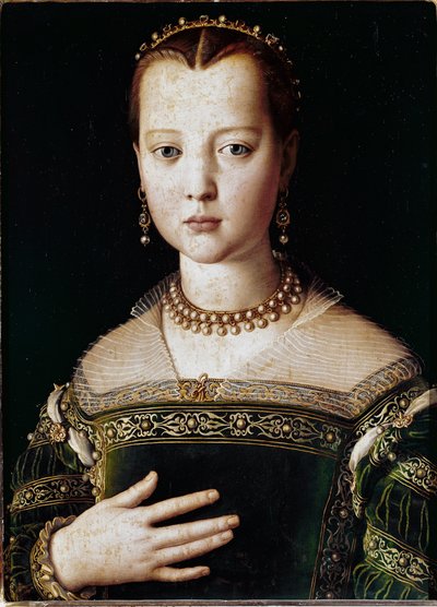 Portret van Maria de Medici door Agnolo Bronzino