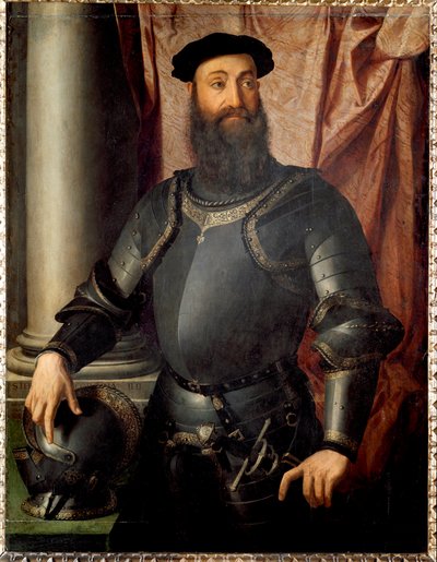 Portret van de Condottiere Stefano Colonna door Agnolo Bronzino