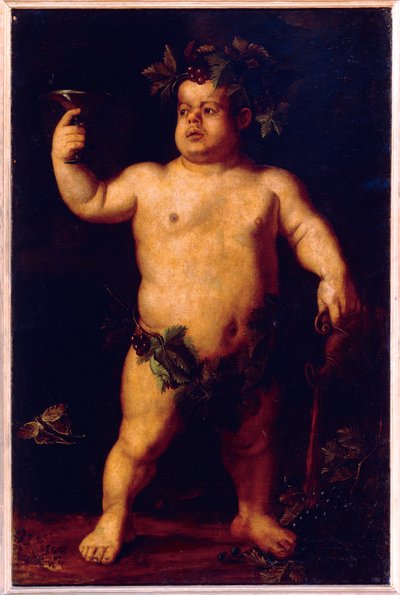 Portret van de dwerg Morgante als Bacchus door Agnolo Bronzino