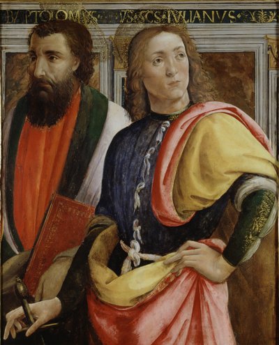 Heiligen Bartholomeus en Julianus de Hospitaler door Agnolo di Domenico