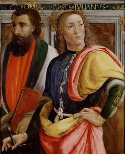 Heiligen Bartholomeus en Julianus de Hospitaler, laat 15e eeuw door Agnolo di Domenico