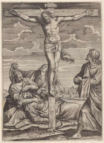  door Agostino Carracci