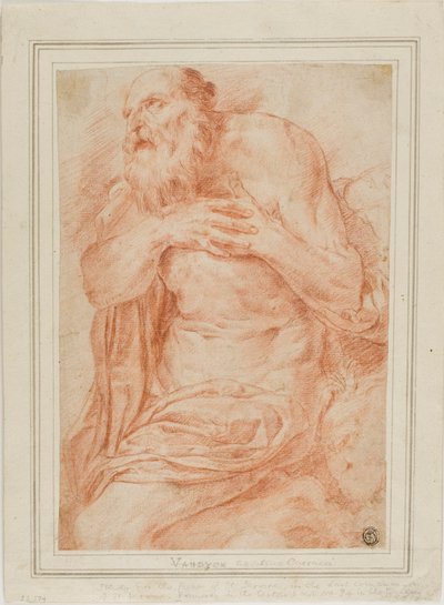 Sint Hiëronymus door Agostino Carracci
