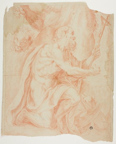 Sint Hiëronymus door Agostino Carracci