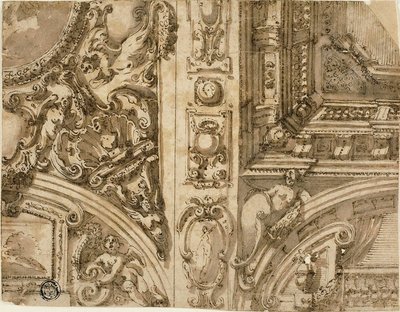 Illusionistische plafonddecoratie door Agostino Mitelli
