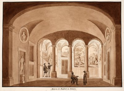 Raphaels Huis op de Palatijn, 1833 door Agostino Tofanelli