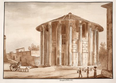 De Tempel van Hercules Victor, 1833 door Agostino Tofanelli