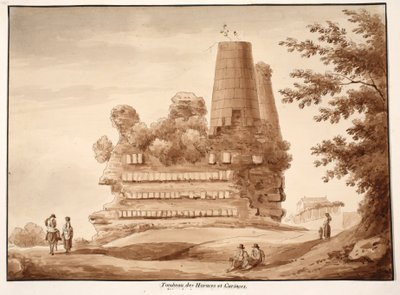 Het Graf van de Horatii en Curiatii, 1833 door Agostino Tofanelli