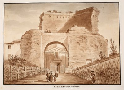 Graf van Sint Helena, Via Labicana, 1833 door Agostino Tofanelli