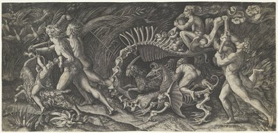 Het karkas door Agostino Veneziano