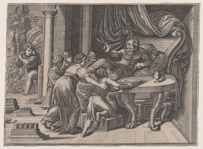 Isaak Zegent Jakob door Agostino Veneziano