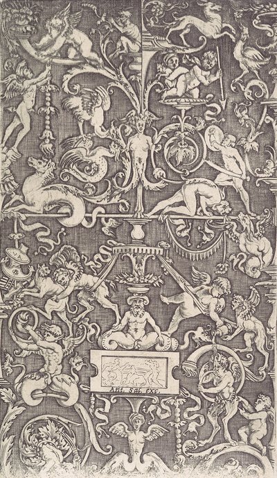 Ornamentpaneel door Agostino Veneziano