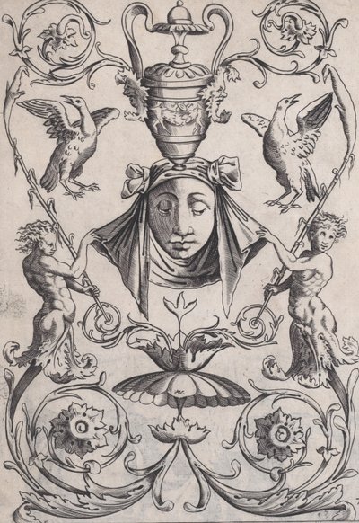 Ornamentpaneel door Agostino Veneziano