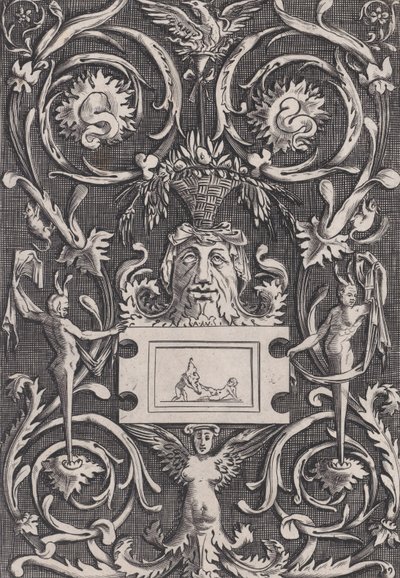 Ornamenteel Paneel, ca. 1514-36 door Agostino Veneziano