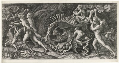 Het karkas door Agostino Veneziano
