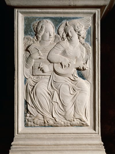 Muzikale engelen door Agostino di Duccio