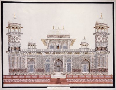 Het Graf van Etahmadowlah, ca. 1815 door Agra School