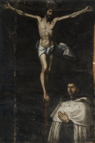 Gekruisigde met Sint Jan van het Kruis door Agustín del Castillo