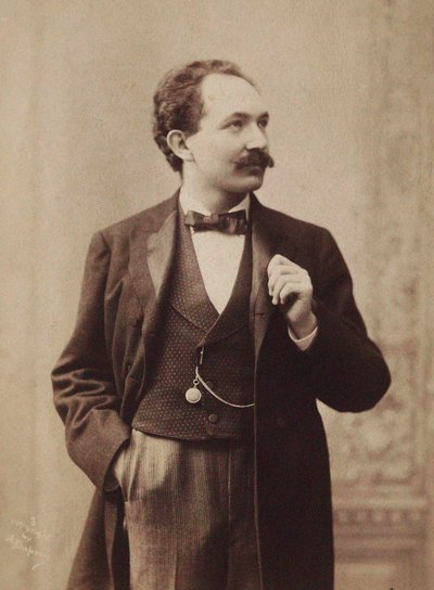 Portret van pianist en componist Leopold Godowsky 1870-1938, ca. 1895 door Aime Dupont
