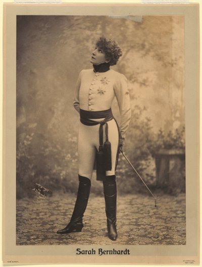 Sarah Bernhardt als de Hertog van Reichstadt (later Koning van Rome) door Aime Dupont