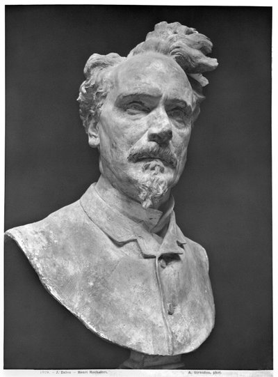 Buste van Henri Rochefort (1830-1913) (gips) door Aime Jules Dalou