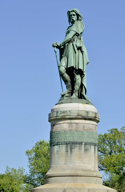 Kolossaal standbeeld van Vercingetorix, Gallische leider door Aime Millet