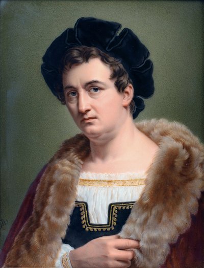Portret van François-Joseph Talma (1763-1826), Franse acteur, in 1822 door Aimée Perlet