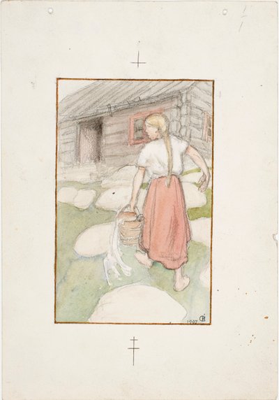 De schone Venla door Akseli Gallen-Kallela