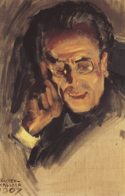 Portret van Gustav Mahler, 1907 door Akseli Gallen Kallela