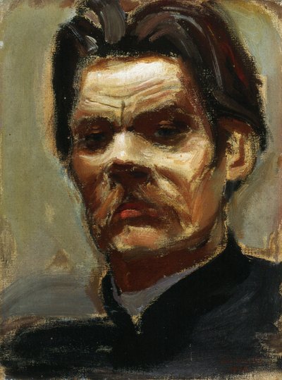 Portret van de auteur Maxim Gorky door Akseli Gallen Kallela